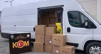 Muş'ta 1 milyon 110 bin adet makaron ele geçirildi