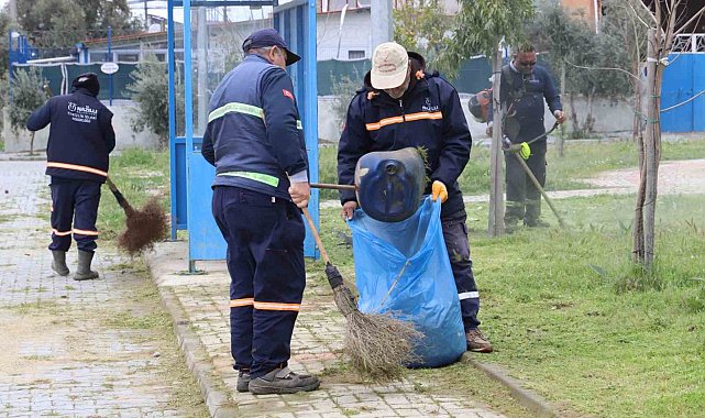 Nazilli Belediyesi'nden Esenköy'de temizlik çalışması