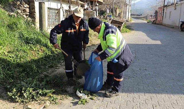 Nazilli'de bayram öncesi temizlik çalışması yapılıyor