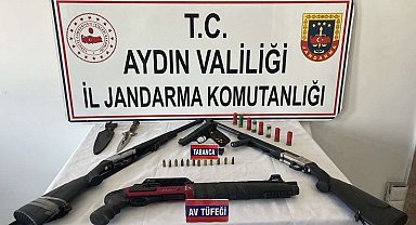 Nazilli'de ruhsatsız silah operasyonu