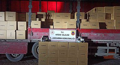 Niğde'de 8 milyon 800 bin kaçak sigara ele geçirildi