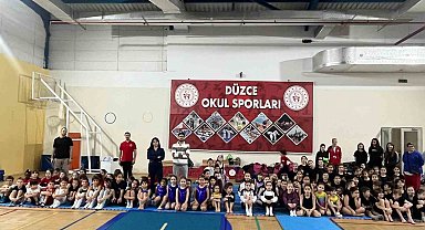 Okul sporları cimnastik müsabakaları tamamlandı