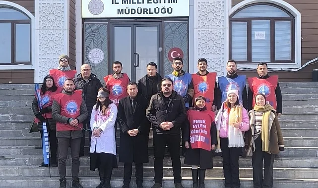 Okuldaki cinayete Eğitim-İş Ağrı Şubesi'nden sert tepki!