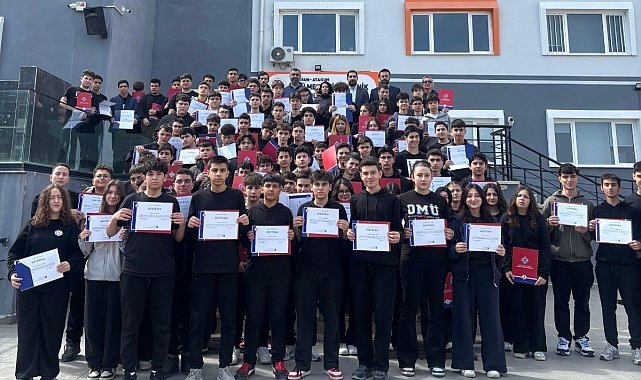 OMÜSEM lise öğrencilerine eğitim verdi: 116 öğrenci sertifikasını aldı