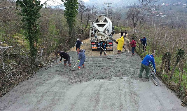 Ordu'da 7 yılda 2 bin 200 kilometre yol konfora kavuşturuldu