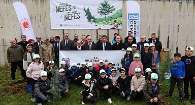 Ordu'da fidanlar topraklar buluşturuldu