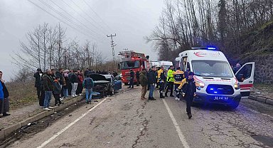 Ordu'da iki ayrı trafik kazasında 12 kişi yaralandı