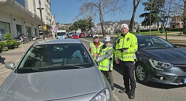 Ordu'da özel çocuklardan trafik denetimi