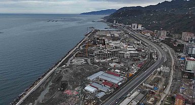 Rize Şehir Hastanesi inşaatı hızla devam ediyor