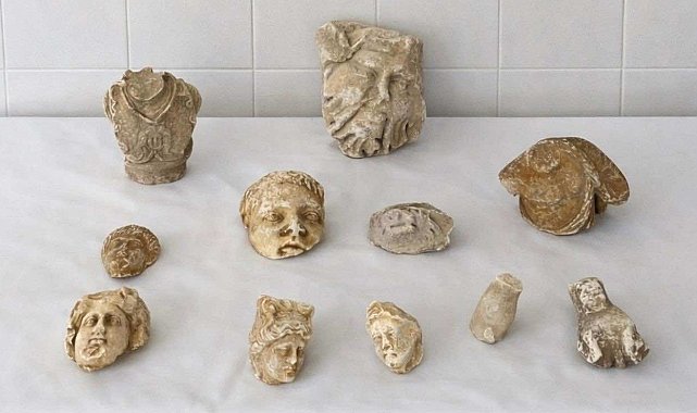 Roma dönemine ait heykel parçalarıyla yakalanan 5 şüpheli gözaltına alındı
