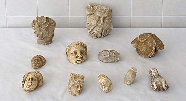 Roma dönemine ait heykel parçalarıyla yakalanan 5 şüpheli gözaltına alındı