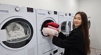 Sakarya'da üniversite öğrencisinin 'çamaşır yıkama' derdi bitti