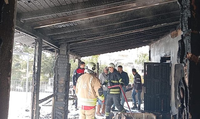 Samandağ'da müstakil evde yangın çıktı