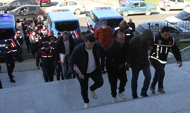 Samsun'da uyuşturucu operasyonu: 15 şüpheli adliyede