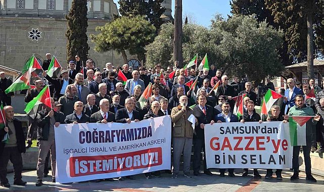 Samsun'dan Gazze'ye bin selam