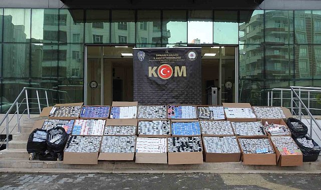 Şanlıurfa'da 30 bin paket kaçak sigara ele geçirildi