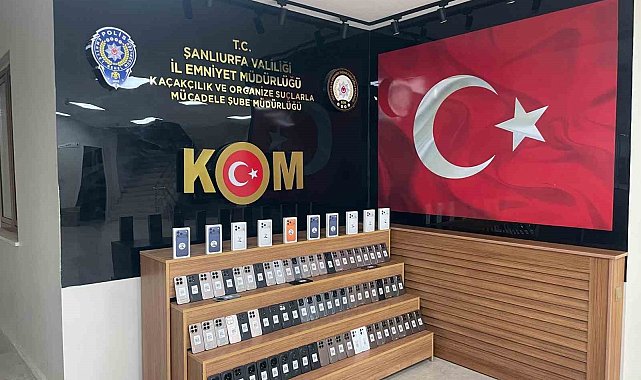 Şanlıurfa'da 85 adet kaçak telefon ele geçirildi
