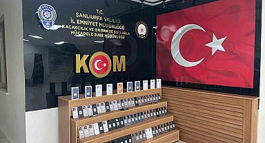 Şanlıurfa'da 85 adet kaçak telefon ele geçirildi