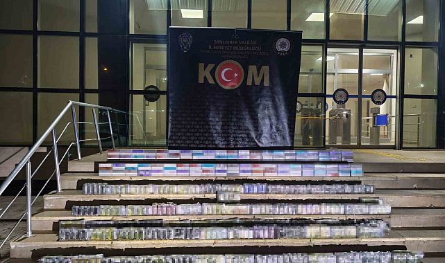 Şanlıurfa'da kaçakçılık operasyonunda 1 milyon 200 bin TL değerinde elektronik sigara ele geçirildi