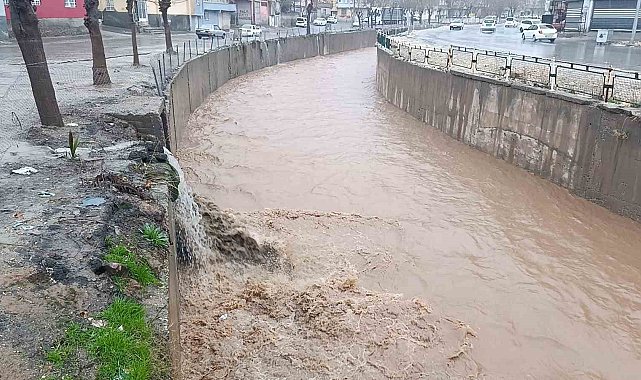 Şanlıurfa'da sağanak yağış cadde ve sokakları göle çevirdi