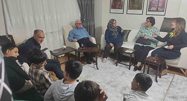Şehit ailesi ile devlet korumasındaki çocuklar aynı sofrada buluştu