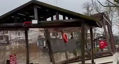 Şile'de sağanak su baskınlarına neden oldu