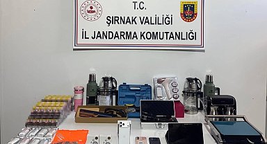 Şırnak'ta son bir haftada jandarma operasyonlarında 15 tutuklama