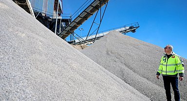 Sivas'ta Tecer Taş Kırma Tesisi yeni sezona başladı