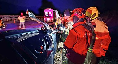 Susurluk'ta otoyolda feci kaza: 1 kişi hayatını kaybetti