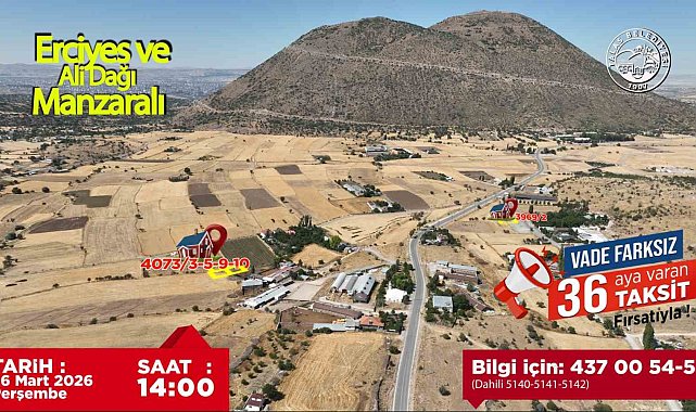 Talas'ın villa parseli fırsatında sona doğru