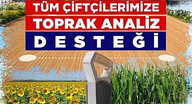 Tavas Belediyesinden çiftçilere toprak analizi desteği