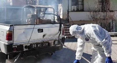 Tavas'ta rögarlar ilaçlanıyor