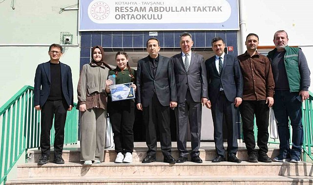 Tavşanlı Ressam Abdullah Taktak öğrencisi bölge ikincisi oldu