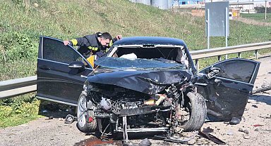 Tekirdağ'da 4 araçlı zincirleme kaza: 5 yaralı