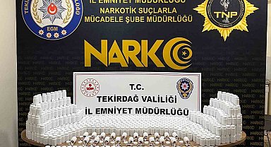 Tekirdağ'da torbacının zulasından 81 bin 700 sentetik ecza çıktı