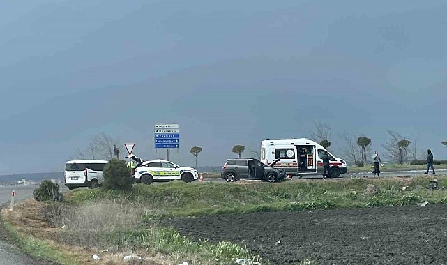 Tekirdağ'da trafik kazası: 2 yaralı