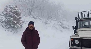 Tekirdağ'da yüksek kesimler beyaza büründü