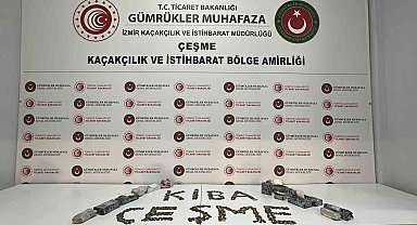 Ticaret Bakanlığı Gümrük Muhafaza ekiplerinden tarihi eser kaçakçılarına ağır darbe
