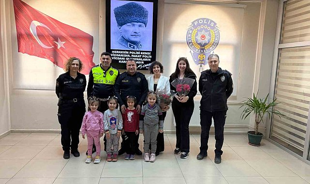 Tireli miniklerden Bayındır Emniyetine anlamlı ziyaret