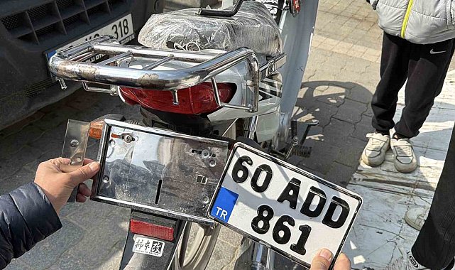 Tokat'ta 50 bin TL'lik motosikleti ile 146 bin TL'lik ceza yedi