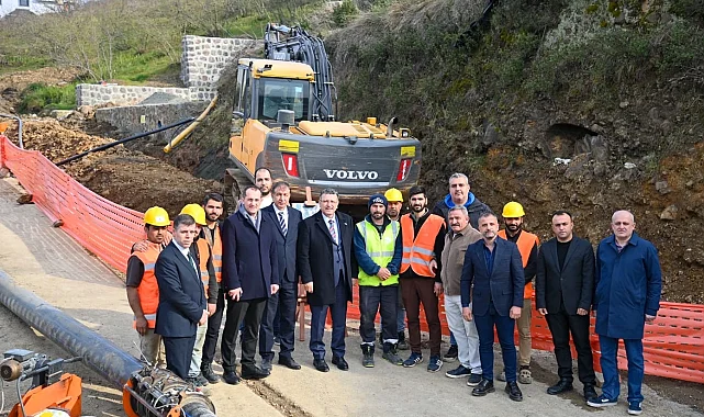 Trabzon Akçaabat'ta içme suyu altyapısı güçleniyor