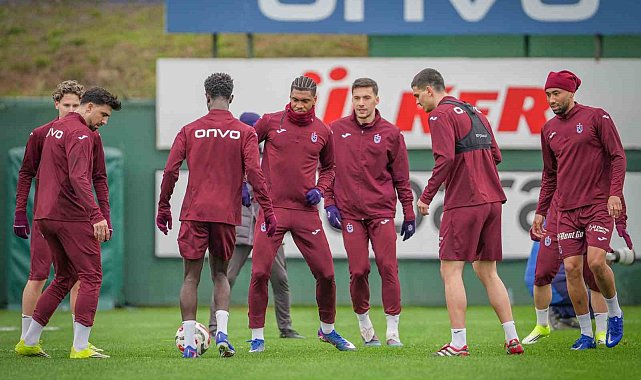 Trabzonspor, Galatasaray maçı hazırlıklarını sürdürdü