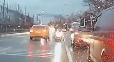 Trafik magandasının ehliyetine el konuldu