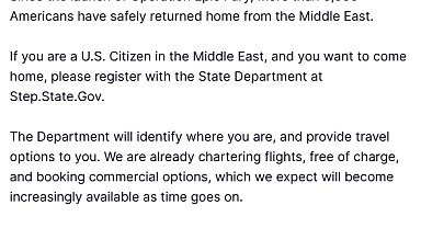 Trump: "9 bini aşkın Amerikalı Orta Doğu'dan tahliye edildi"