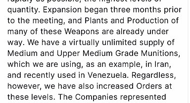 Trump, silah şirketlerinin yöneticileri ile bir araya geldi