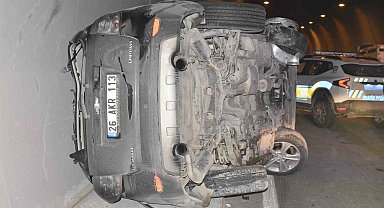 Tünelde kaza, 2 kişi yaralandı