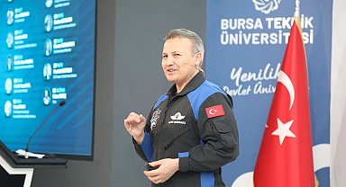 Türkiye'nin ilk astronotu Alper Gezeravcı, BTÜ'de öğrencilerle buluştu