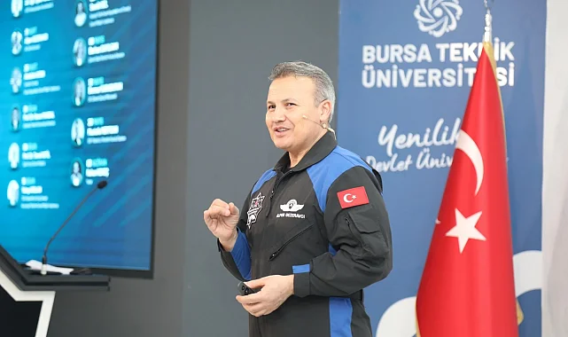 Türkiye'nin ilk astronotu Alper Gezeravcı, BTÜ'de öğrencilerle buluştu