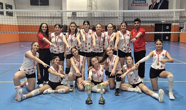 Tut Gençlik Spor Kulübü kızları voleybolda çifte il şampiyonluğu kazandı