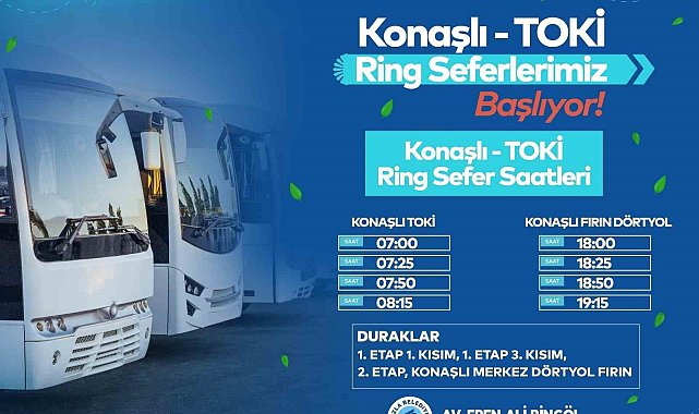 Tuzla Belediyesi'nden Konaşlı TOKİ ve çevresine ücretsiz ring hizmeti